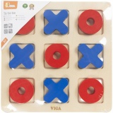 VIGA Tic-Tac-Toe, H 0,9 cm, L 22, B 22 cm, 1 Stk
