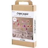 Kreativ Set Krepppapier, Blume, Pastellfarben, 1 Pck