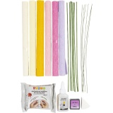 Kreativ Set Krepppapier, Blume, Pastellfarben, 1 Pck