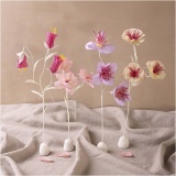 Kreativ Set Krepppapier, Blume, Pastellfarben, 1 Pck