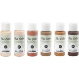 Plus Color Bastelfarbe, Sortierte Farben, 6x60 ml/ 1 Pck