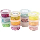 Glitter Clay, Sortierte Farben, 72x20 g/ 1 Pck