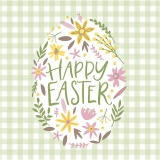 Papierservietten, Happy Easter, Größe 33x33 cm, 20 Stk/ 1 Pck