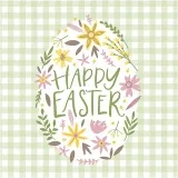 Servietten, Happy Easter, Größe 33x33 cm, 20 Stk/ 1 Pck