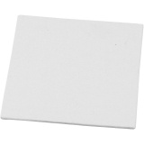Leinwandplatte, Größe 12,4x12,4 cm, Dicke 3 mm, 280 g, Weiß, 12 Stk/ 1 Pck