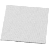 Leinwandplatte, Größe 10x10 cm, Dicke 3 mm, 280 g, Weiß, 12 Stk/ 1 Pck