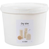 Sojawachs, Für freistehende Kerzen, Creme, 5 kg/ 1 Pck