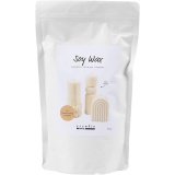 Sojawachs, Für freistehende Kerzen, Creme, 500 g/ 1 Pck