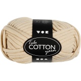 Baumwoll-Schlauchgarn, L 45 M, Beige, 100 g/ 1 Knäuel