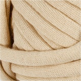 Baumwoll-Schlauchgarn, L 45 M, Beige, 100 g/ 1 Knäuel