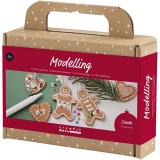 Kreativ Set Modellieren, Kleine Kuchenfiguren, Mittelbraun, 1 Pck