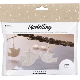 Mini Kreativ Set Modellieren, Tauben, Creme, 1 Pck