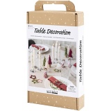 Kreativ Set Tischdeko, Engel, Weihnachtsbäume, Sterne, Sortierte Farben, 1 Pck