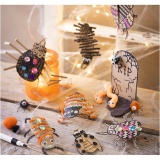 Kreativ Set Dekoration, Insekten, Würmer und Grabsteine, Sortierte Farben, 1 Pck