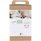 Kreativ Set Papierkunst, Papier zum Aufhängen, Creme, 1 Pck
