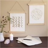 Kreativ Set Papierkunst, Papier zum Aufhängen, Creme, 1 Pck