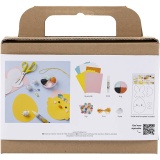 Bastelset Funny Easter Friends, Karton zum Verzieren, 1 Set