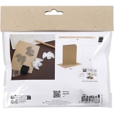 Mini Kreativ Set Stempeldruck, Karte mit Tauben, Beige, 1 Pck