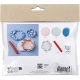 Mini Kreativ Set Modellieren, Schalen, Pastellblau, Hellpink, 1 Pck