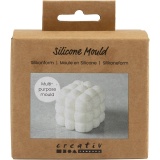 Silikonform, Quadrat mit Seifenblasen, H 5 cm, D 6 cm, B 6 cm, 1 Stk/ 1 Pck