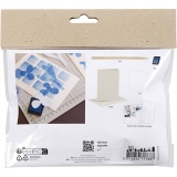 Mini Kreativ Set Stempeldruck, Karte mit Design, Weiß, Creme, 1 Pck