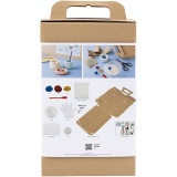 Kreativ Set Formgießen, Behälter, Blau, Rot, Hellgelb, 1 Pck
