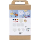 Kreativ Set Formgießen, Fliesen, Blau, Rot, Gelb, 1 Pck