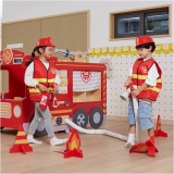 VIGA Großes Feuerwehrauto, H 109 cm, L 150 cm, B 101 cm, 1 Set
