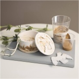 Kreativ Set Harzgießen, Vorratsglas mit Deckel, Beige, Creme, 1 Pck