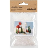 Kunstschnee, Weiß mit Glitter, 50 g/ 1 Btl.