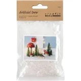 Kunstschnee, Weiß mit Glitter, 50 g/ 1 Btl.