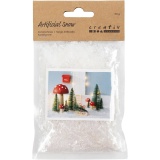 Kunstschnee, Weiß mit Glitter, 50 g/ 1 Btl.