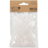 Kunstschnee, Weiß mit Glitter, 50 g/ 1 Btl.