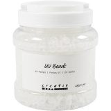 UV-Perlen , L 6 mm, D 8 mm, Lochgröße 4 mm, Sortierte Farben, 320 g, 700 ml/ 1 Dose