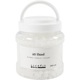 UV-Perlen , L 6 mm, D 8 mm, Lochgröße 4 mm, Sortierte Farben, 320 g, 700 ml/ 1 Dose