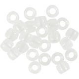 UV-Perlen , L 6 mm, D 8 mm, Lochgröße 4 mm, Sortierte Farben, 320 g, 700 ml/ 1 Dose