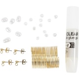 Mini Kreativ Set Schmuck, Drahtohrringe, Vergoldet, 1 Pck
