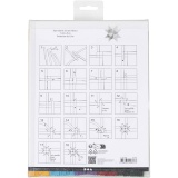 Papierstreifen für Sterne, L 45 cm, D 6,5 cm, B 15 mm, Sortierte Farben, 500 Stk/ 1 Pck
