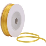 Satinband, B 3 mm, Sonnengelb, 30 m/ 1 Rolle