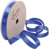 Satinband, B 10 mm, Blau, 10 m/ 1 Rolle