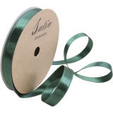 Satinband, B 10 mm, Grün, 10 m/ 1 Rolle
