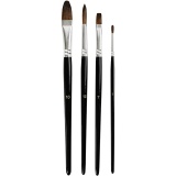 Aquarellpinsel, 4 Stk/ 1 Pck