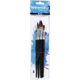 Aquarellpinsel, 4 Stk/ 1 Pck
