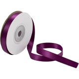 Satinband, B 10 mm, Dunkellila, 10 m/ 1 Rolle