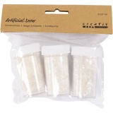 Kunstschnee, Weiß mit Glitter, 3x27 ml/ 1 Pck