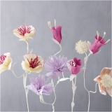 Krepppapier, Blatt 25x60 cm, Kreppanteil: 180%, 105 g, Harmonie in Lila-Pink, 8 Bl./ 1 Pck
