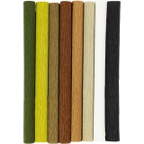 Krepppapier, Blatt 25x60 cm, Kreppanteil: 180%, 105 g, Natur, 8 Bl./ 1 Pck