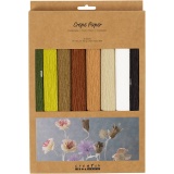 Krepppapier, Blatt 25x60 cm, Kreppanteil: 180%, 105 g, Natur, 8 Bl./ 1 Pck