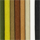 Krepppapier, Blatt 25x60 cm, Kreppanteil: 180%, 105 g, Natur, 8 Bl./ 1 Pck