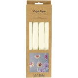 Krepppapier, Blatt 25x60 cm, Kreppanteil: 180%, 105 g, Creme, 4 Bl./ 1 Pck